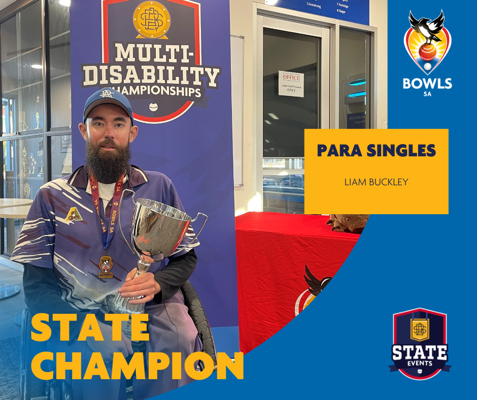 Multi Disabilities Para Singles Winner Liam Buckley